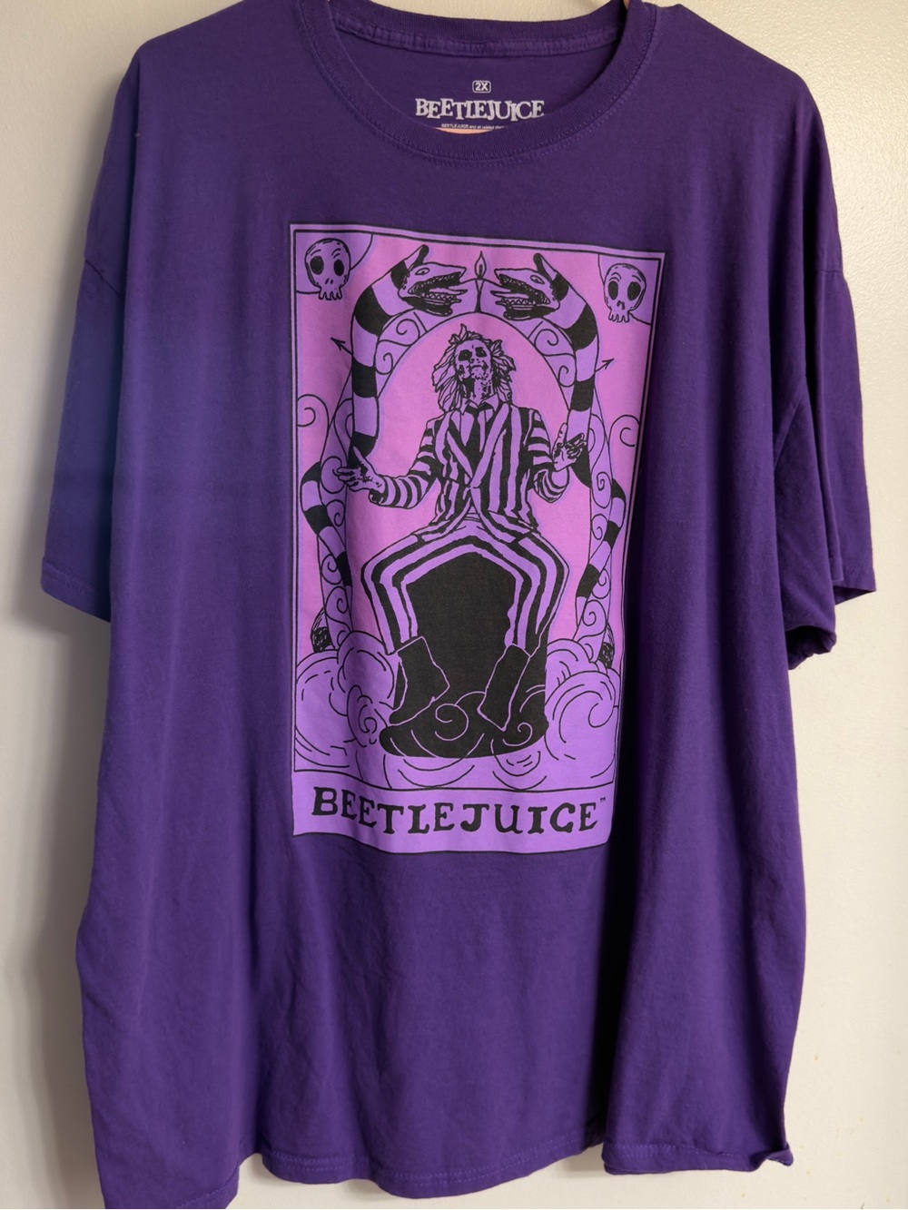 Purple Beetlejuice Plus Size Graphic Tee